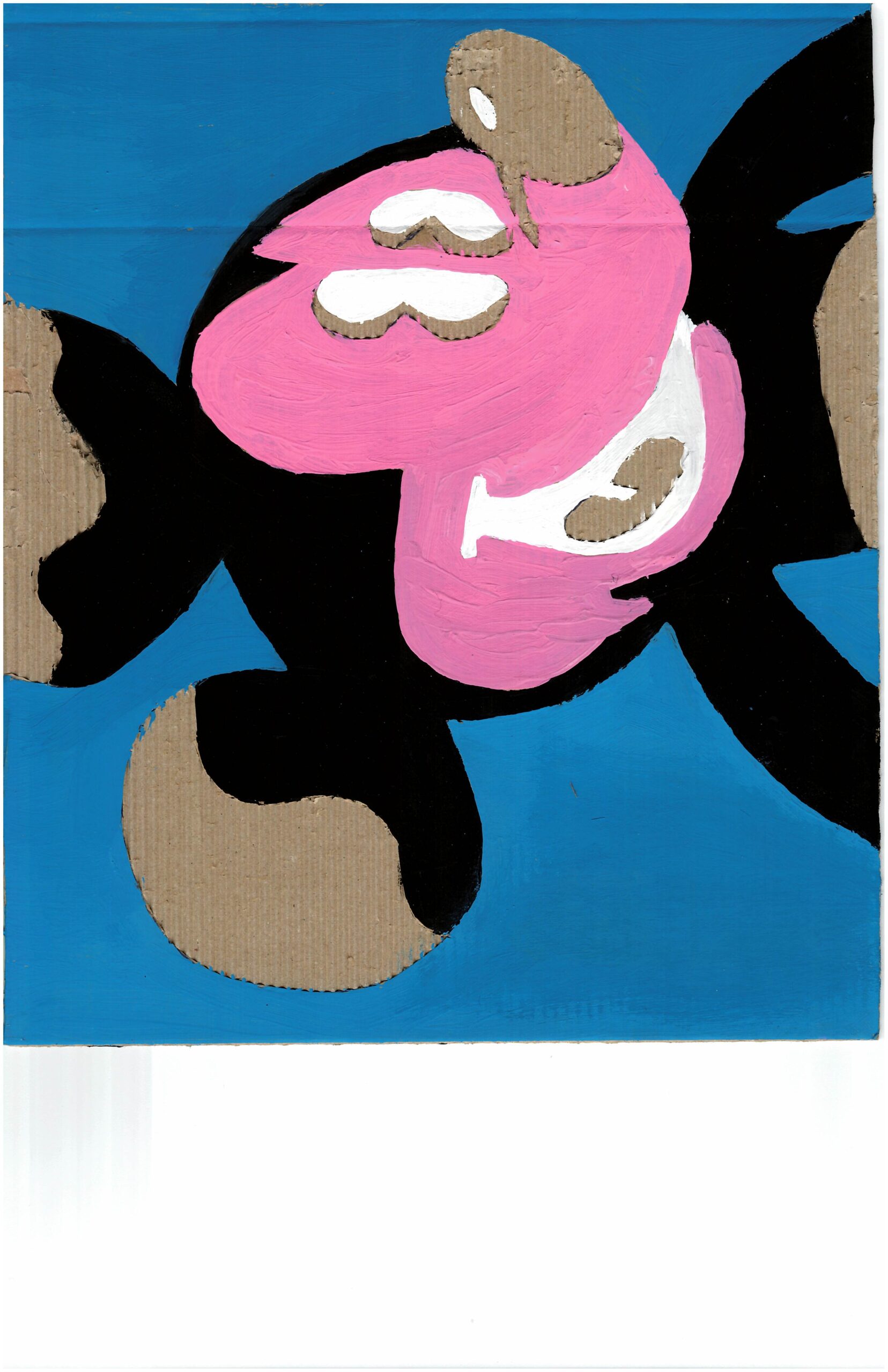 Aus dem Kunstunterricht ein Bild das Mickey Mouse darstellt.